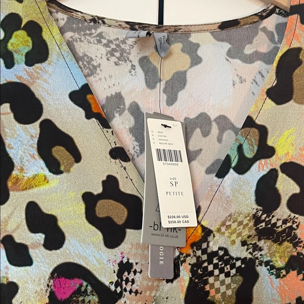 Anthropologie x Blank London Multicolor Wrap Leopard Print Dress - Picture 6 of 9